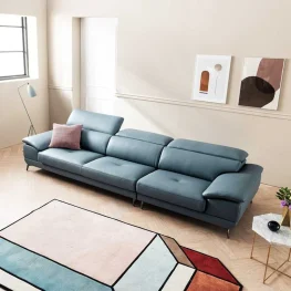 Ghế sofa da bò thật cao cấp cho phòng khách